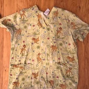 Disney brand Scrub top